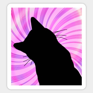 Hypnotic Cat Sticker